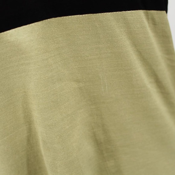 Zero + Maria Cornejo Size 8 Color Block Top Blouse Green Black White Batwing - Picture 2 of 6